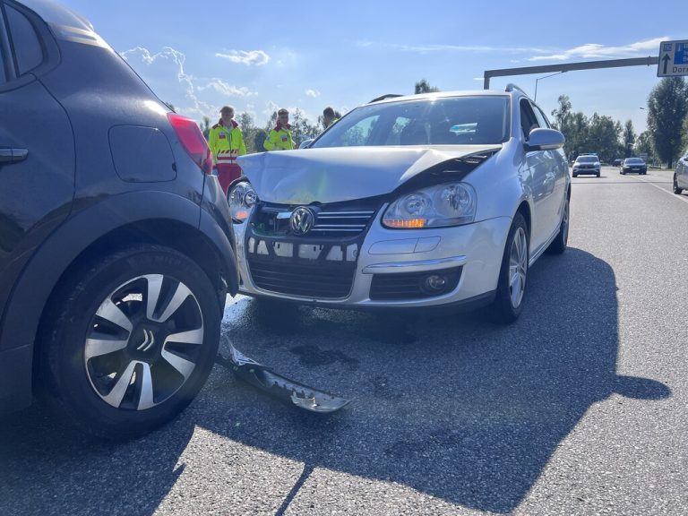 Drei Pkw waren in den Auffahrunfall beim Kreisverkehr Dornbirn-Nord verwickelt.Vol.at/Vlach