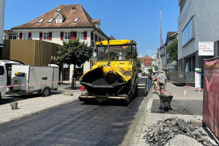 Gestern erfolgten die vorerst letzten Arbeiten. stadt Dornbirn