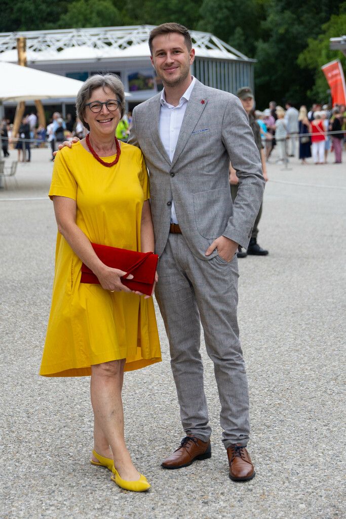 Ingrid Purin mit Sohn Benno.