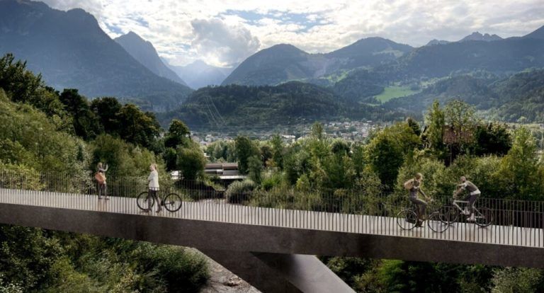 Marte.Marte Architekten planten die neue Brücke.marte.marte
