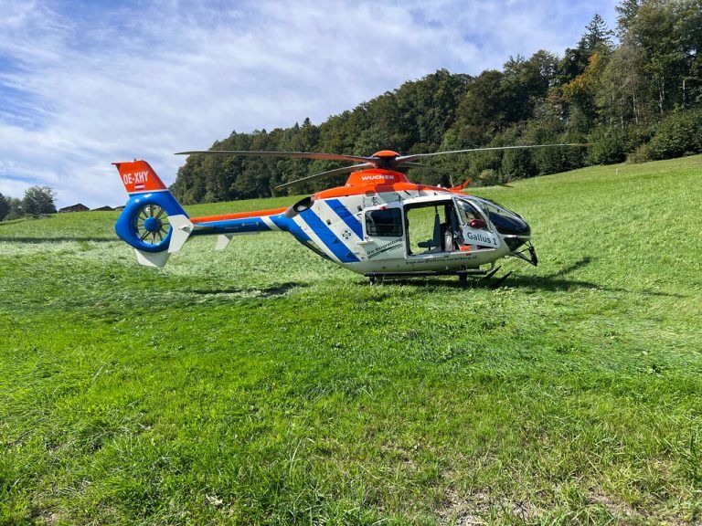 Rettungshubschrauber „Gallus 1“. pletsch