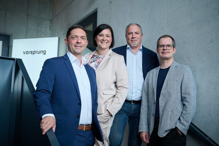 V.l.: Daniel Keck, Julia Keck, Christian Mennel, Mathias Wachter. MARCEL HAGEN/STUDI0 22