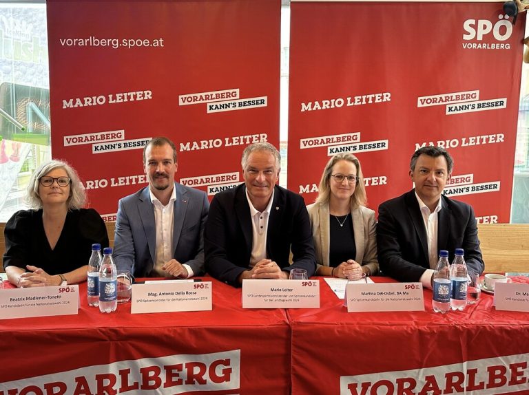Beatrix Madlener-Tonetti, Antonio Della Rossa, Mario Leiter, Martina Dell-Osbel und Martin Staudinger (v.l.).⇒rob