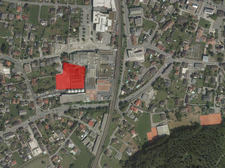 Das angekaufte Grundstück befindet sich in unittelbarer Nachbarschaft von Rauch in Rankweil. ⇒vogis