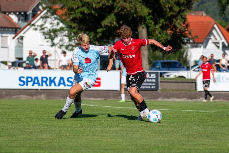 Das Duell der Eliteligisten BW Feldkirch gegen FC Rotenberg war eine hochklassige Cup-Partie. ⇒Rhomberg