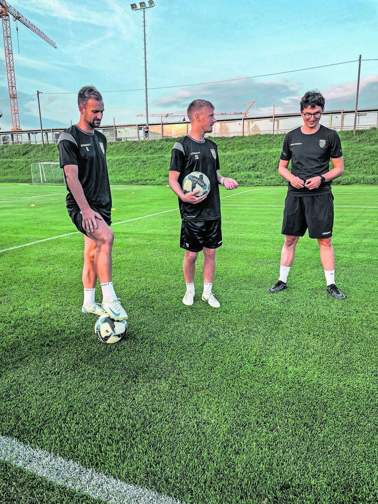 Die Individualtrainer Nico Gorzel, Pius Grabher und Luca Ströhle.⇒Verein