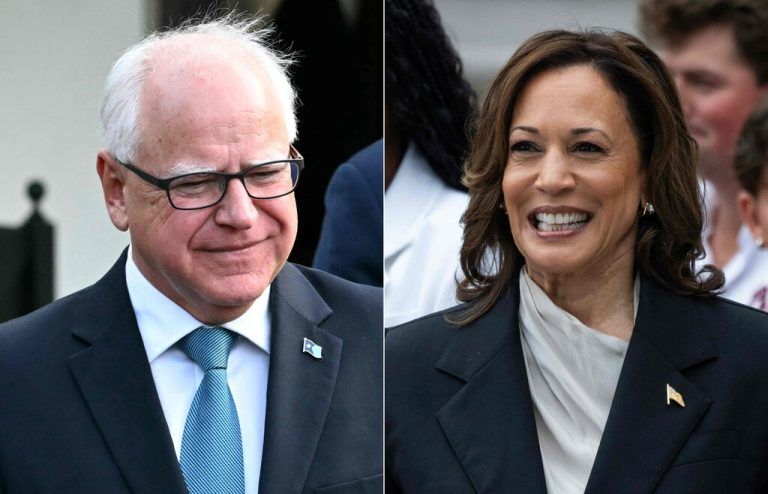 Dieses Duo will einen republikanischen Wahlsieg verhindern. APA/AFP/WATSON/KLEPONIS