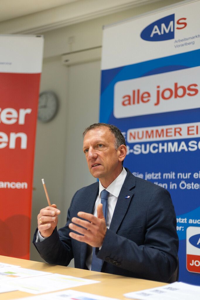 AMS-Landesgeschäftsführer Bernhard Bereuter. ⇒KlaUs Hartinger