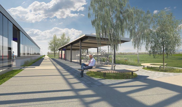 Der neue Vorplatz Nord wird mit großzügigen Flächen gestaltet.