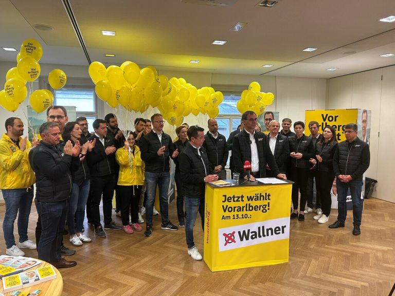 Die Vorarlberger ÖVP schwor sich gestern auf zwei intensive Wahlkampagnewochen ein. ⇒NEUE/Stadler