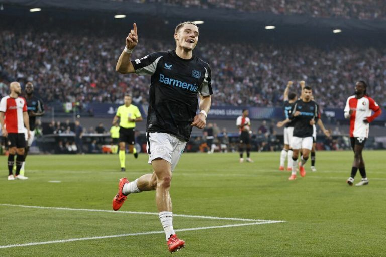 Florian Wirtz erzielte gestern in seinem ersten Spiel in der Champions League einen Doppelpack.⇒AFP