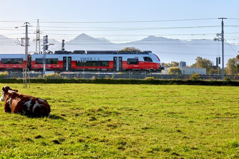 Vorarlbergs Züge sind die pünktlichsten in Österreich.⇒VVV/Kothner