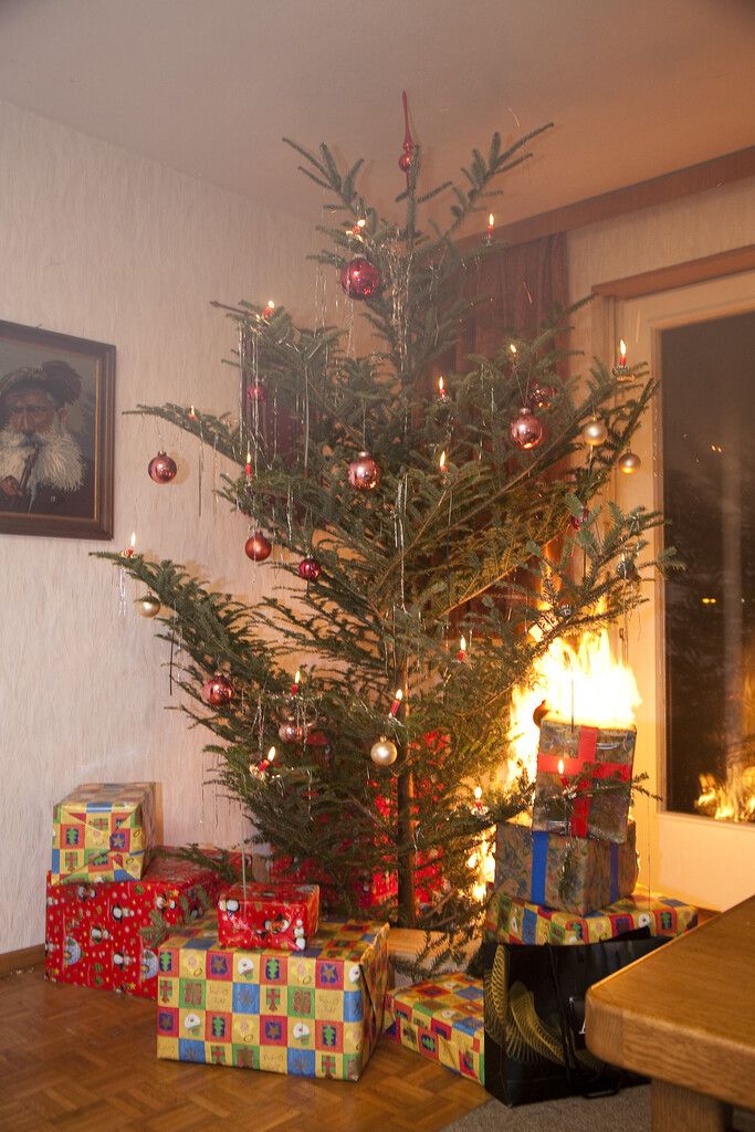 Auch Weihnachtsbäume können schnell anfangen zu brennen.→→⇒dietmar mathis