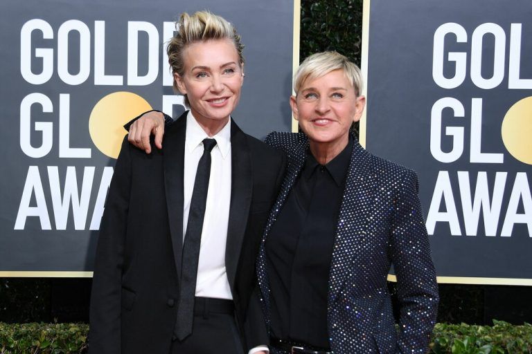 Ellen DeGeneres (rechts) mit Ehefrau Portia de Rossi. ⇒APA