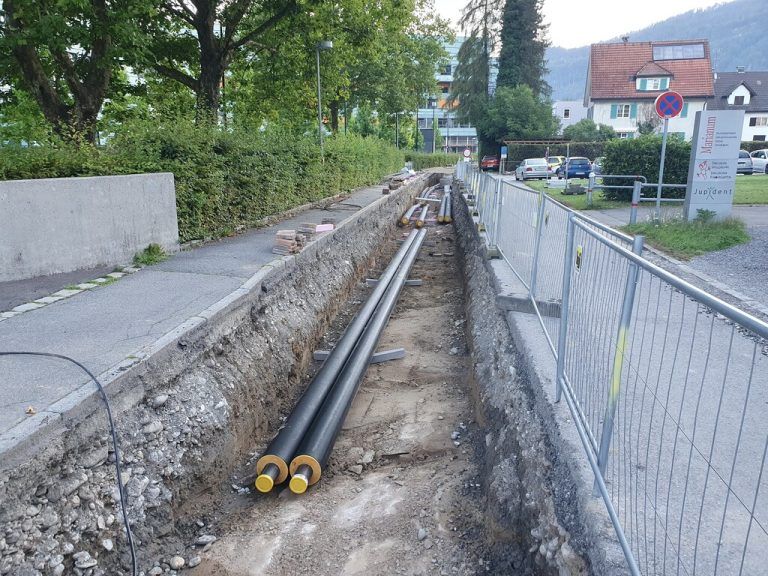 Der Bau des Nahwärmenetzes führt zu Beeinträchtigungen.⇒wpa