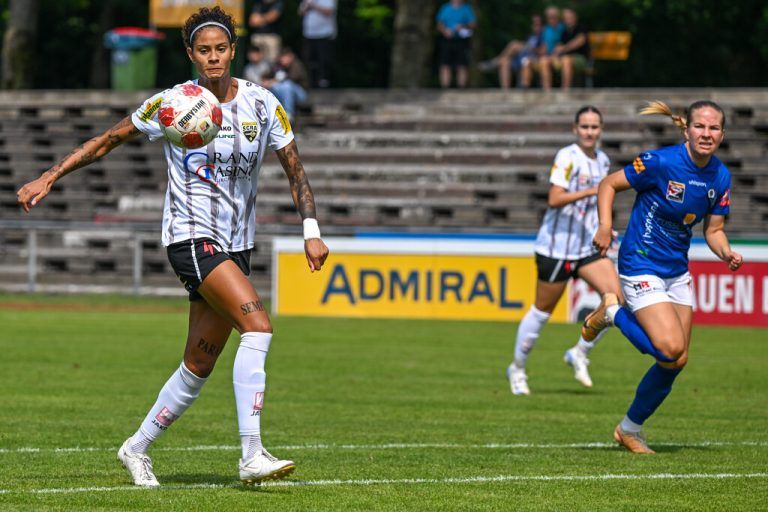 Jassie Vasconcelos und ihre Teamkameradinnen des SCR Altach verloren in Neulengbach trotz ansprechender Leistung.⇒GEPA