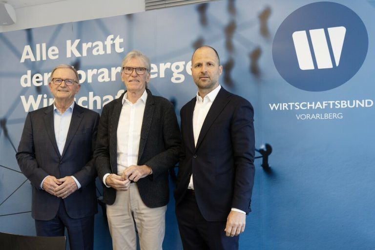 Karlheinz Kopf, Wilfried Hopfner und Marco Tittler.⇒Stiplovsek