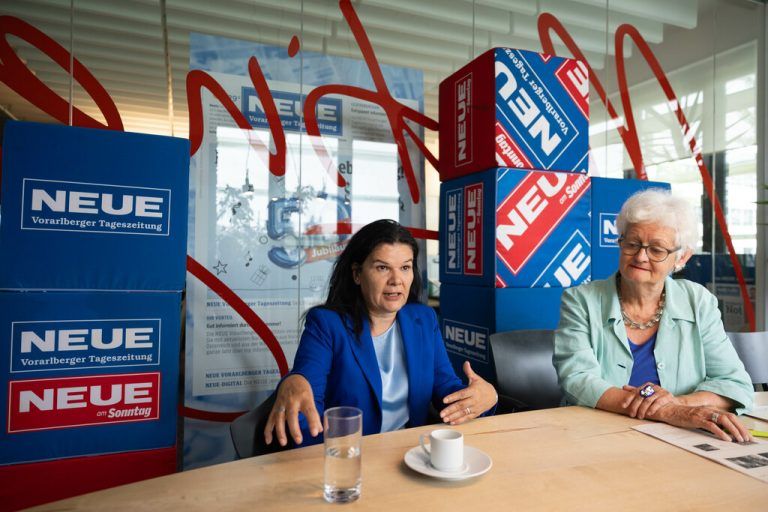 Sandra Schoch, Spitzenkandidatin für die Gemeindewahl in Bregenz. ⇒Hartinger