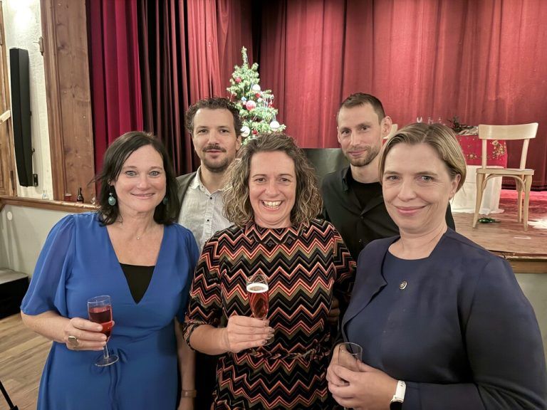 Team „2cheries“: Marlis Kupnik, David Gstöhl, Sandra Aberer, Martin Matt und Sandra Hoyer.⇒LUTZ