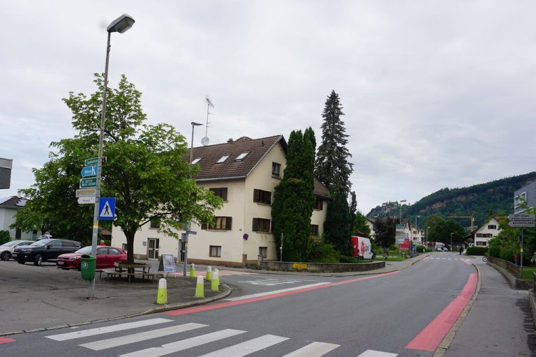 Das neue Wolfurter Sozial- und Handelszentrum sollte im Bereich der Lauteracher Straße–Bützestraße entstehen. ⇒Hartinger (2), wpa (2)