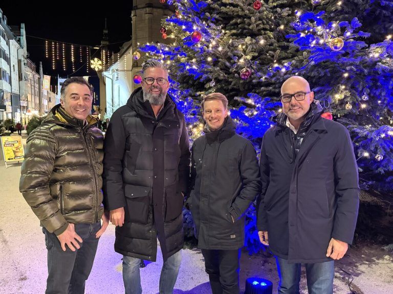 Die Organisatoren: Thomas Schwarz, Stephan Ratt, Simon Kampl und Thomas Pichler.⇒LUTZ (7)