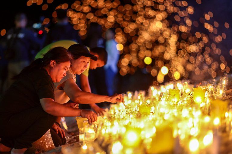 Eine Gedenkfeier in Thailand.reuters