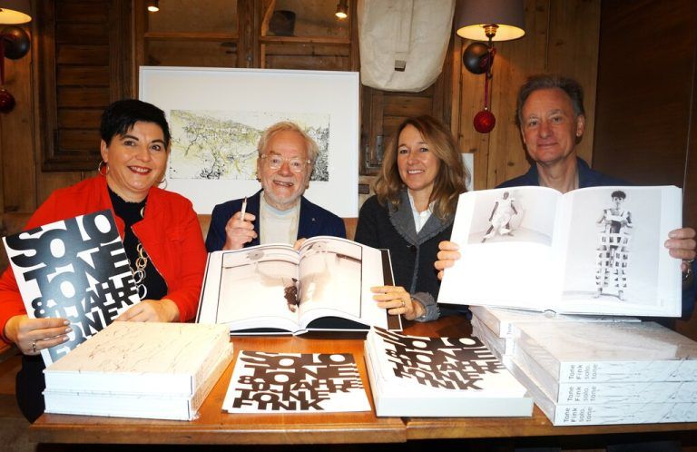 Marion Pfeiffer, Künstler Tone Fink, Judith Reichart und Peter Brattinga.⇒RITTER