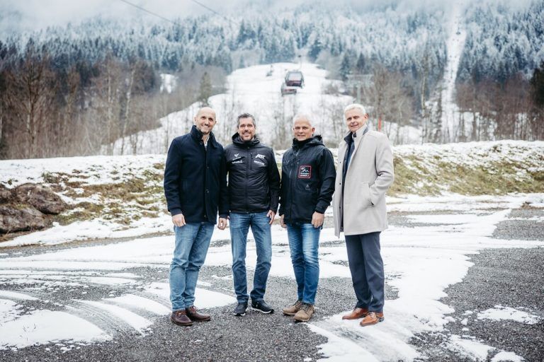 V.l.: Andreas Gapp, Günther Aigner, Markus Simma und Michael Tagwerker (Spartengeschäftsführer WKV). ⇒WKV/Frederick Sams