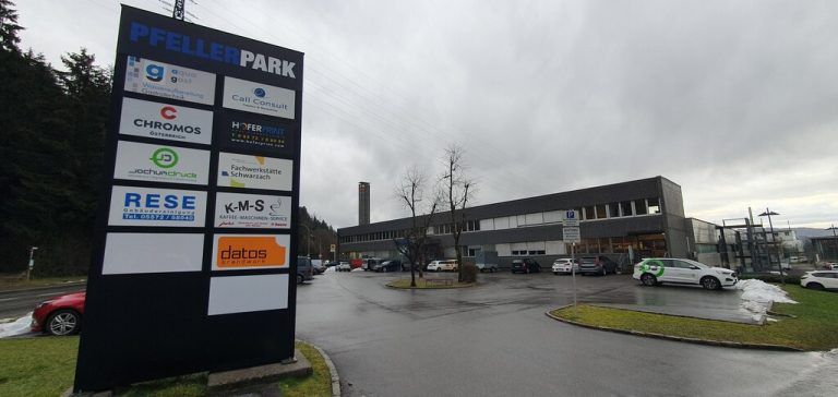 Call Consult hat seinen Firmensitz im Pfeller Park in Schwarzach.⇒Gübi