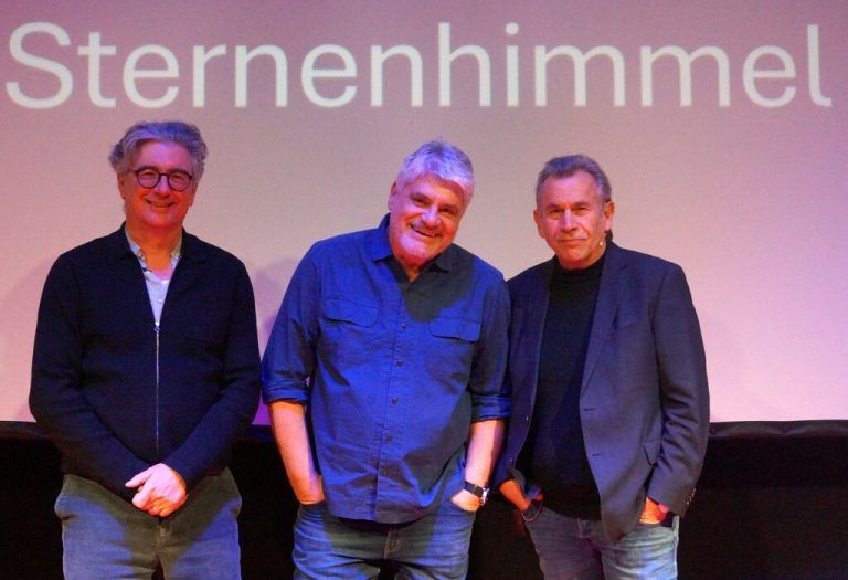 Der Leiter des F. M. Felder Archivs Jürgen Thaler, Autor Raoul Schrott und Theaterleiter Hubert Dragaschnig.⇒RITTER (7)