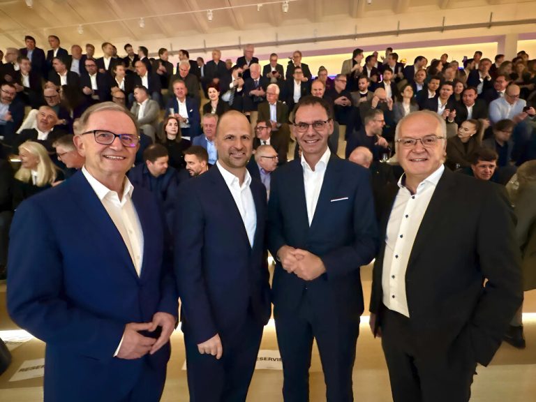 Karlheinz Kopf, Marco Tittler, Markus Wallner und Elmar Hartmann.⇒LUTZ