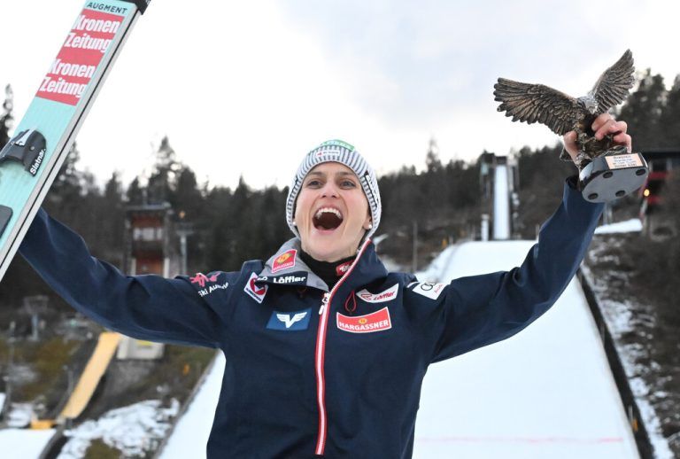 Pinkelnig feierte in Villach ihren bereits 16. Weltcupsieg. ⇒APA