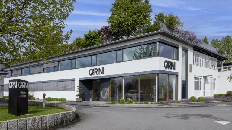 Der Firmensitz des Unternehmens in Lustenau. Carini