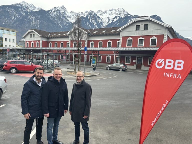 Simon Tschann, Christof Bitschi und Harald Schreyer (v.l.).ÖBB/Gasser-Mair