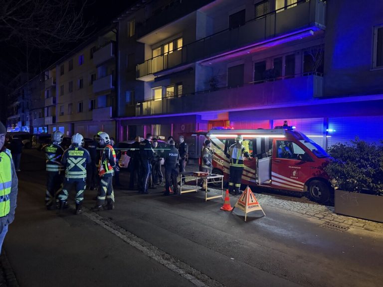 Über 250 Einsatzkräfte von Feuerwehr, Polizei und Rettung waren vor Ort.⇒Vlach
