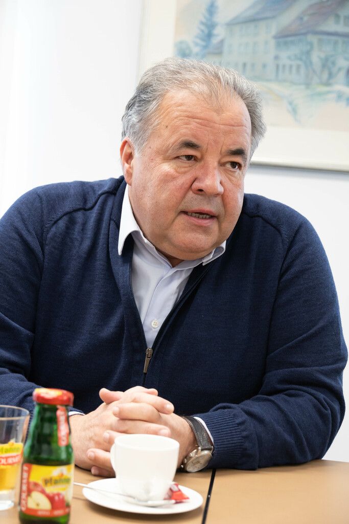 Blickt mit Zuversicht in die Zukunft: Peter Pfanner. ⇒Hartinger, Pfanner