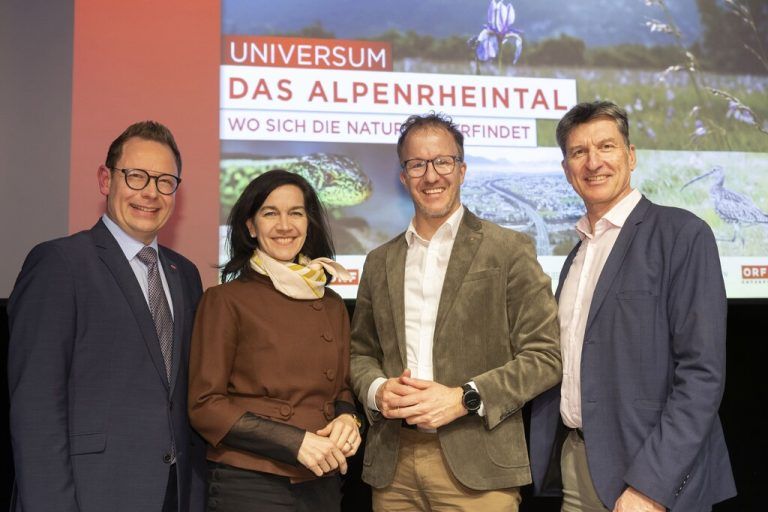 Markus Klement (ORF-Landesdirektor), Anita Malli, Christian Gant-ner und Thomas Matzek.⇒ORF Vorarlberg; Shourot (7)