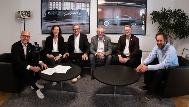 Michael Ritsch, Veronika Marte, Bernhard Ölz, Robert Sturn, Klaus Himmelreich und Christian Dosch (v.l.).⇒stadt bregenz