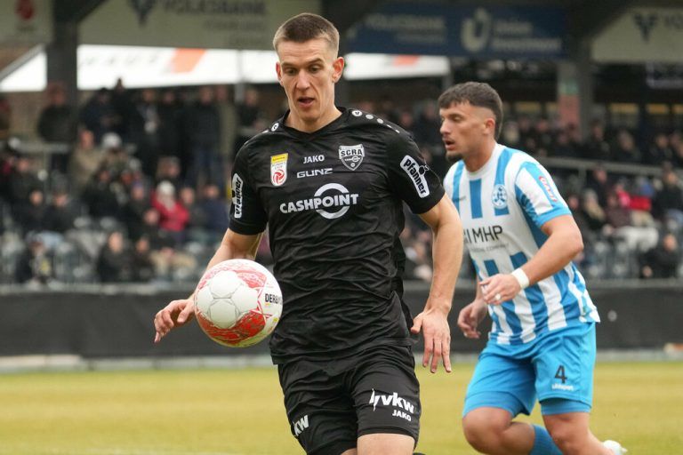 Neuzugang Florian Dietz (l.) hat bisher zwei Tore erzielt.⇒Stiplovsek