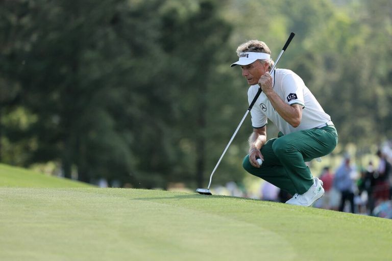 Bernhard Langer musste sich in Augusta beim Masters bereits nach der zweiten Runde in die Golf-Pension verabschieden. ⇒AFP