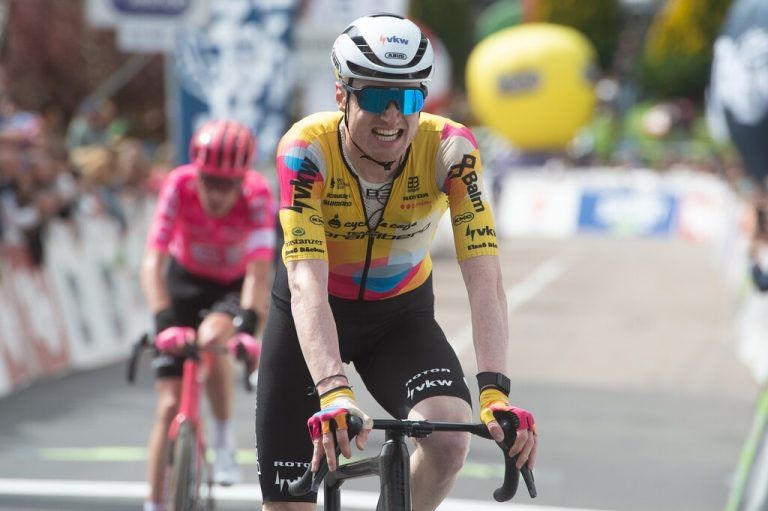 Colin Stüssi behauptet bei der Tour of the Alps Gesamtrang 20. Team Vlbg