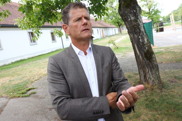 Horst Lumper bei einem Besuch der VFV-Akademie in der Mehrerau. ⇒Klaus Hartinger