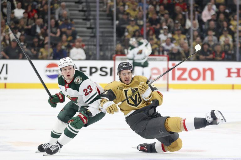 Marco Rossi im Spiel gegen Vegas.⇒AP