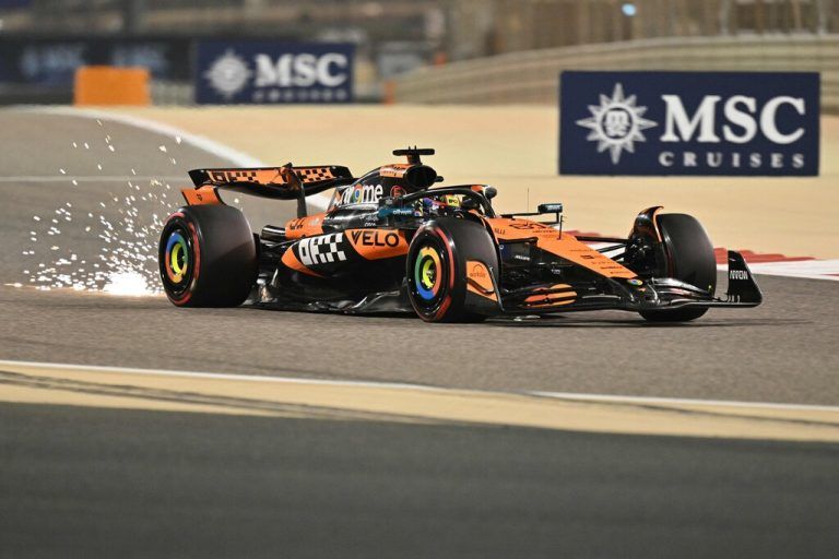 Oscar Piastri ließ es gestern krachen in Bahrain. ⇒AFP