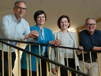 Rudi Lins, Nadja Malin-Potzinger, Karin Seyfried und Michael Hollersbacher (v.l.).⇒wpa