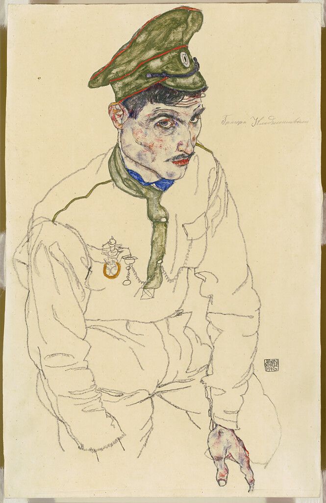 „Russischer Kriegsgefangener“ von Egon Schiele von 1916. ⇒AP