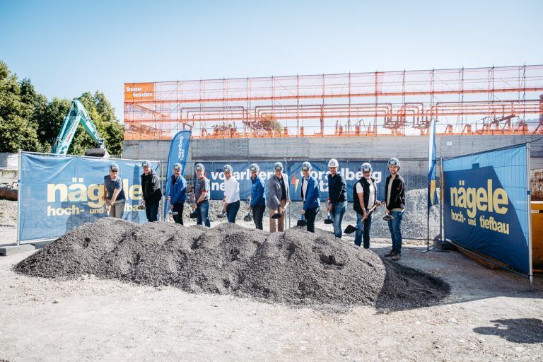 Der Spatenstich in Dornbirn ist der Beginn eines großen Projekts. ⇒vorarlberg netz