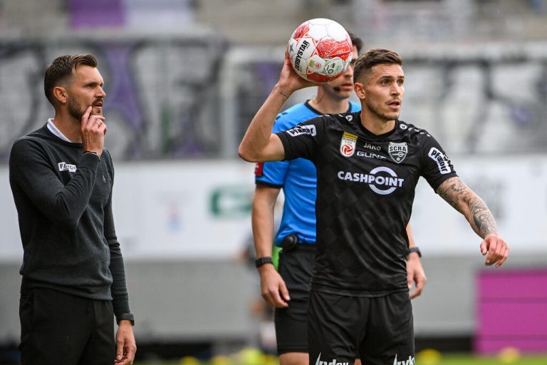 Zwei Brüder in den Farben des SCRA: Trainer Fabio und Spieler Sandro Ingolitsch.⇒GEPA/Lerch