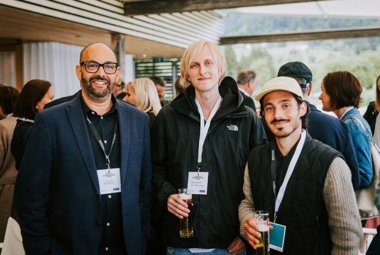 Niklas Keller, Marc Boehme und Tobias Wachter genossen die Veranstaltung.⇒Bregenz Tourismus & Stadtmarketing