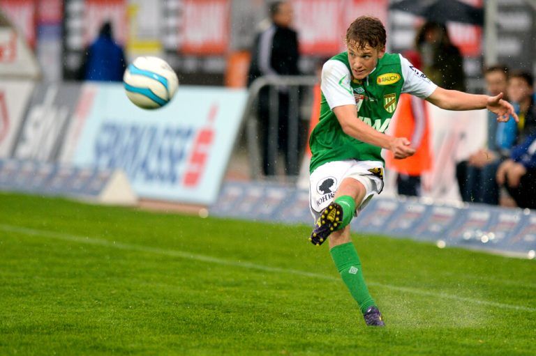 Pius Grabher in seiner ersten Profisaison bei Austria Lustenau – der Spielzeit 2012/13. ⇒GEPA/Lerch